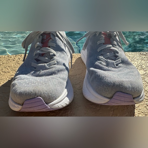 Hoka One One Mach 6 Gray Purple Running Shoes Women’s Size 8.5 B in VGC Clean - Picture 6 of 14